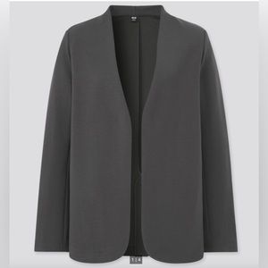 [BRAND NEW] UNIQLO STRETCH DOUBLE FACE JACKET in DARK GRAY (size WOMEN XS)